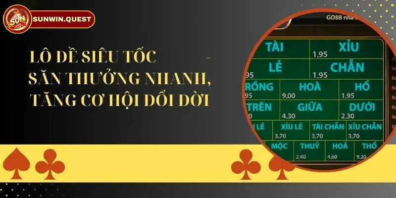 Thông tin bạn mới cần biết lô đề siêu tốc 